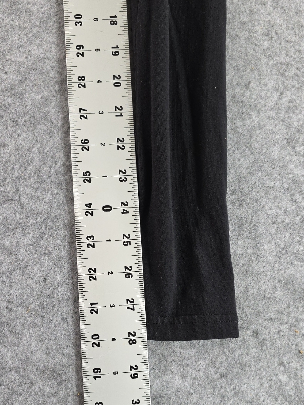 Divided Black Leggings with Yellow Smiley Knee Patches Smiley - Picture 3 of 6